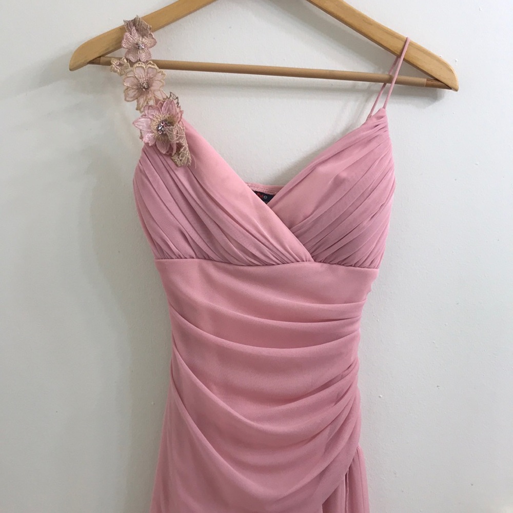 Teeze Me Asymmetrical Pink Dress Small